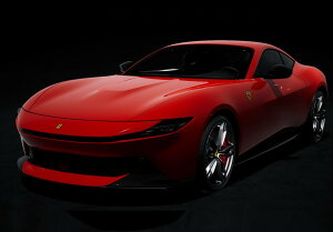 �y�\��zFerrari�t�F���[�� Amalfi Rosso Corsa with black interior chrome rims and red brakes / BBR 1/18 �~�j�J�[