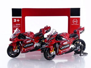 DUCATI Set x2 Desmosedici GP23 Moto GP Season 2023 �h�D�J�e�B / MAISTO 1/18 �~�j�J�[
