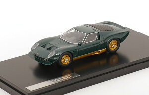 Lamborghini�����{���M�[�j Miura�~�E�� P400S Millechiodi 1969 �_�[�N�O���[���S�[���h / Matrix 1/43 �~�j�J�[