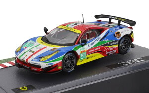 FERRARI�t�F���[�� 458 �C�^���A GT2 4.5L V8 �`�[�� AF CORSE No.51 WEC 2015 �u���[���b�h�z���C�g / EDICOLA 1/43 �~�j�J�[