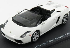 LAMBORGHINI�����{���M�[�j GALLARDO SPIDER 2005 �z���C�g LAMBORGHINI-COLLECTION-F-A-B-B-R-I / EDICOLA 1/43 �~�j�J�[