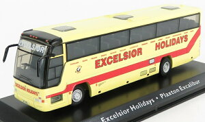 PLAXTON�v���N�X�g�� EXCALIBUR AUTOBUS EXCELSIOR HOLIDAYS 1991 YELLOW RED CLASSIC-COACHES-COLLECTION / EDICOLA 1/72 �~�j�J�[