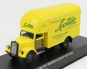 OPEL�I�y�� BLITZ TRUCK FOURGON DEMENAGEUR LEVITAN 1952 YELLOW HACHETTE-LES-VEHICULES-DU-GARAGE-MODERNE COLLECTION / EDICOLA 1/43 �~