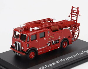 AEC�G�[�C�[�V�[ REGENT MKIII TANKER TRUCK MERRYWEATHER FIRE ENGINE 1959 RED CLASSIC-FIRE-ENGINE-COLLECTION / EDICOLA 1/72 �~�j�J�[