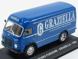 OM Fiat�t�B�A�b�g LEONCINO TRUCK FURGONE VAN 1964 �u���[ VEICOLI-PUBBLICITARI-D'EPOCA-COLLECTION / EDICOLA 1/43 �~�j�J�[