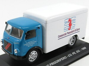 OM Fiat�t�B�A�b�g LEONCINO TRUCK FRIGORIFERO 1966 ���C�g�u���[�z���C�g VEICOLI-PUBBLICITARI-D'EPOCA-COLLECTION / EDICOLA 1/43 �~�j�J�[