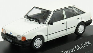 FORD ENGLAND�t�H�[�h�C���O�����h ESCORT GL 1988 �z���C�g COCHES-INOLVIDABLES-ARGENTINA-SALVAT / EDICOLA 1/43 �~�j�J�[