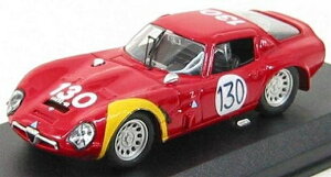ALFA ROMEO�A���t�@�����I TZ2 N 130 TARGA FLORIO 1966 BIANCHI BUSSINELLO RED / Best-Model 1/43 �~�j�J�[