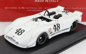 PORSCHE�|���V�F 908/02 FLUNDER SPIDER N 48 2nd 12h SEBRING 1970 S McQUEEN WHITE TV SERIES / Best-Model 1/43 �~�j�J�[