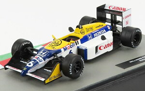 WILLIAMS�E�B���A���Y F1 HONDA�z���_ FW11B N 6 ���[���h�`�����s�I�� 1987�V�[�Y�� �l���\���s�P �z���C�g �u���[ �C�G���[ FORMULA1-THE-CAR-COLLECTION-SALVAT / EDICOLA 1/43