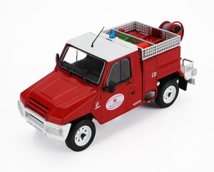 AUVERLAND DESAUTEL 4x4 ���h�� 1981 ���b�h�z���C�g HACHETTE-VEHICULES-LEGERS-SAPEURS-POMPIERS COLLECTION / EDICOLA 1/43 �~�j�J�[