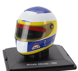 Helmet�w�����b�g F1 �~�P�[���A���{���[�g 156 85 �`�[�� Ferrari�t�F���[�� 1985 �C�G���[ �u���[ �z���C�g SPARK-EDITION-CASCHI-DEI-PILOTI-FERRARI-COLLECTION / EDICO