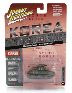 TANK�^���N M4A3 �V���[�}�� �~���^���[ �؍� 1944 �~���^���[�O���[�� SCALE APPROX / JOHNNY LIGHTNING 1/64 �~�j�J�[