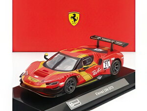 FERRARI 296 GT3 3.0L cC^[{ V6 71 [VO 2022 bh CG[/ Bburago 1/43 VOl`[~jJ[