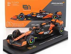 McLAREN F1 MCL38 `[ }N[ 81 }CA~GP 2024 IXJ[EsAXg hCo[tBMAE IW ubN/ Bburago 1/43 VOl`[