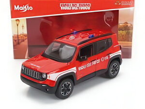 JEEP RENEGADE VIGILI DEL FUOCO 2017 ���b�h �z���C�g/ MAISTO 1/24 �~�j�J�[
