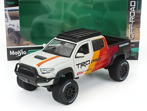 TOYOTA TACOMA �s�b�N�A�b�v TRD PRO 2023 �z���C�g ���b�h �I�����W �O���[/ MAISTO 1/27 �~�j�J�[