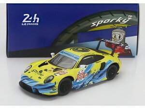 PORSCHE 911 991 RSR-19 4.2L チーム デンプシー プロトン レーシング N 88 ル・マン24時間 2022 F.プールダッド M.ルート J.ヘイレン イエロー ライトブルー/ Spark 1/64 ミニカー
