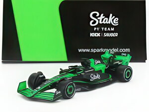SAUBER F1 C44 チーム ステーク キック N 77 シーズン 2024 バルテリ・ボッタス グリーン ブラック/ Spark 1/64 ミニカー