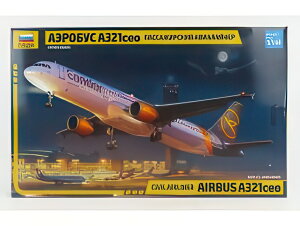 AIRBUS GAoX A321ceo ԗq@ 2002/ ZVEZDA 1/144 vf Lbg͌^~jJ[