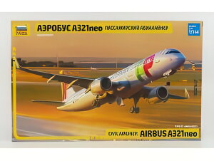 AIRBUS GAoX A321neo ԗq@ 2002/ ZVEZDA 1/144 vf Lbg͌^~jJ[