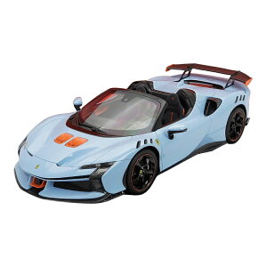 FERRARI�t�F���[�� SF90 XX STRADALE�X�g���_�[�� SPIDER�X�p�C�_�[ 2024 AZZURRO LA PLATA LIGHT BLUE ORANGE���C 5����� / BBR 1/12 �~�j�J�[