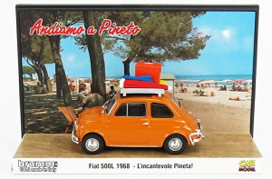 Fiat�t�B�A�b�g 500L 1968 TUTTI AL MARE L'INCANTEVOLE PINETA ANDIAMO A PINETO EXCLUSIV 100����� �C�O���� / BRUMM 1/43 �~�j�J�[