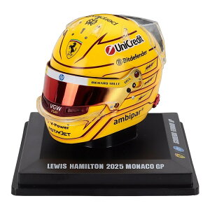 BELL HELMET�x���w�����b�g CASCO HELMET F1 2025 TEAM FERRARI�t�F���[�� HP No.44 LEWIS HAMILTON MONA / LOOKSMART 1/5 �l�`�t�B�M���A