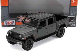 Jeep�W�[�v Gladiator�O���f�B�G�[�^�[ Overland�I�[�o�[�����h Pick up�s�b�N�A�b�v 2021 Granite Grey�O���i�C�g�O���[ / Motor Max 1/27 �~�j�J�[