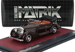 �y�\��z MAYBACH�}�C�o�b�n ZEPPELIN�c�F�b�y���� DS8 1934 CABRIOLET�J�u���I�� OPEN�I�[�v�� BROWN�u���E�� 100����� / Matrix 1/43 �~�j�J�[
