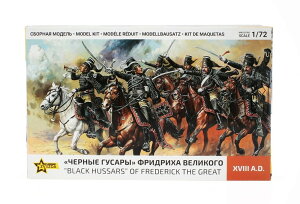 Figures�t�B�M���A Black Hussars of Frederick the Great�t���[�h���q�剤�̍��F�y�R�� / ZVEZDA 1/72 �W�I���}�E�A�N�Z�T���[