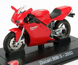 DUCATI�h�D�J�e�B 998S 2002 RED���b�h / EDICOLA 1/24 �~�j�J�[