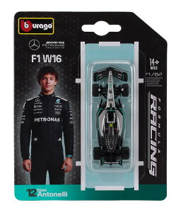 �y�\��z Mercedes�����Z�f�X GP F1 W16 2025 TEAM AMG PETRONAS MOTORSPORT No.12 ANDREA KIMI ANTONELLI / Bburago 1/64 �~�j�J�[