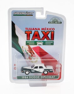 DODGE�_�b�W DIPLOMAT�f�B�v���}�b�g 1984 TIJUANA�e�B�t�A�i MEXICO���L�V�R TAXI�^�N�V�[ 2 TONE�c�[�g�� GREY�O���[ / Greenlight 1/64 �~�j�J�[