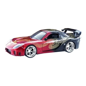 �}�c�_ RX-7 ���C�h�{�f�B 1995 ���b�h/�u���b�N ���C���h�X�s�[�h / Jada Toys 1/24 �~�j�J�[