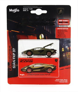 LAMBORGHINI�����{���M�[�j SIAN�V�A�� FKP 37 HYBRID�n�C�u���b�h 2020 �}�b�g�O���[�� / MAISTO 1/64 �~�j�J�[