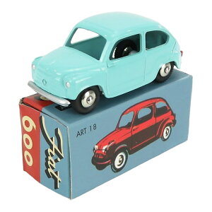 Fiat�t�B�A�b�g 600 Berlina�x�����[�i 1955 Light Blue���C�g�u���[ / EDICOLA 1/48 �~�j�J�[