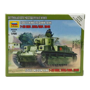 TANK T28 SOVIET MEDIUM TANK����� 1936 / ZVEZDA 1/100 �~�j�J�[
