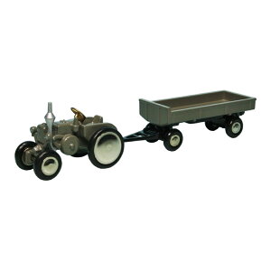 Schuco Piccolo Lanz�����c Ackerluftbulldog D9506 with trailer �O���[ / Schuco 1/87 (Piccolo) �~�j�J