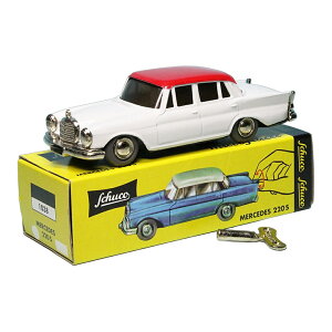 Mercedes Benz�����Z�f�X�x���c 220S Heckflosse �z���C�g/���b�h 1000����� / Schuco 1/43 �~�j�J�[