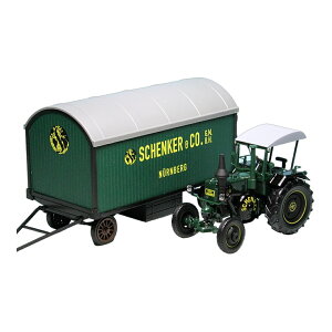 Lanz�����c Ackerluftbulldog D9506 1945-1955 with trailer Schenker & Co. Nuernberg / Schuco 1/