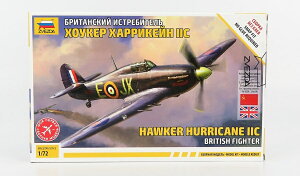 Hawker Hurricane IIC �n���P�[�� �C�M���X�R�퓬�@ 1941 EO JX �v�����f�� / ZVEZDA 1/72 �~�j�J�[ �~���^���[�͌^