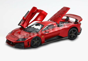 �y�\��zFerrari�t�F���[�� F80 diecast Rosso Supercar carbon wheels red front / BBR 1/18 �~�j�J�[