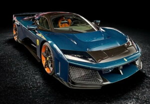 �y�\��zFerrari�t�F���[�� F80 metal diecast full open Full carbon blue LUXURY PACK / BBR 1/18 �~�j�J�[