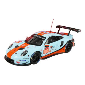 Porsche�|���V�F 911 991 RSR 4.0L Gulf Racing #86 24���ԃ��}�� 2018 Wainwright/Barker/Davison ���C�g�u���[/�I���� / IXO 1/18 �~�j�J�[