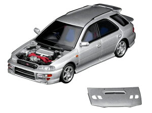 �y�\��z2026�N�����\�� Subaru�X�o�� Impreza�C���v���b�T VI WRX STi SW �X�e�[�V�������S�� 2003 �V���o�[ / MOTORHELIX 1/64 �~�j�J�[