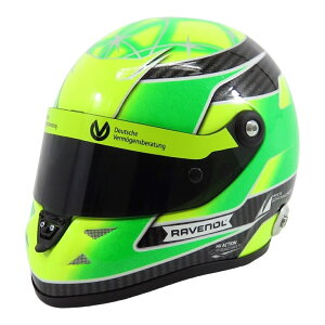 Schuberth�w�����b�g F3 Dallara Team Theodore Racing #4 Mick Schumacher 2018 �O���[�� �C�G���[ / MINI HELMET 1/2 �~�j�J�[
