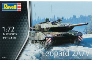 Leopard 2A7V ���I�p���g2A7V �g�ݗ��ăv�����L�b�g�͌^ ��� /Revell 1/72