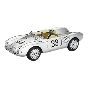 �|���V�F 550A �`�[���|���V�FKG #33 24���ԃ��}�� 1957 �V���o�[ H.Hermann R.Von Frankenberg / Tecno 1/43 �~�j�J�[