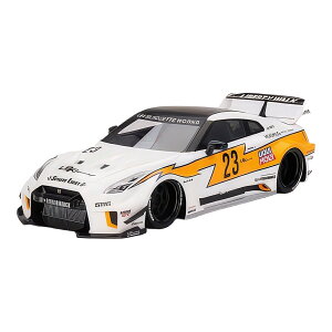 ���Y GT-R LB-�V���G�b�g ���[�N�X ���o�e�B�[�E�H�[�N #23 2020 �z���C�g �C�G���[ �u���b�N / TrueScale 1/18 �~�j�J�[